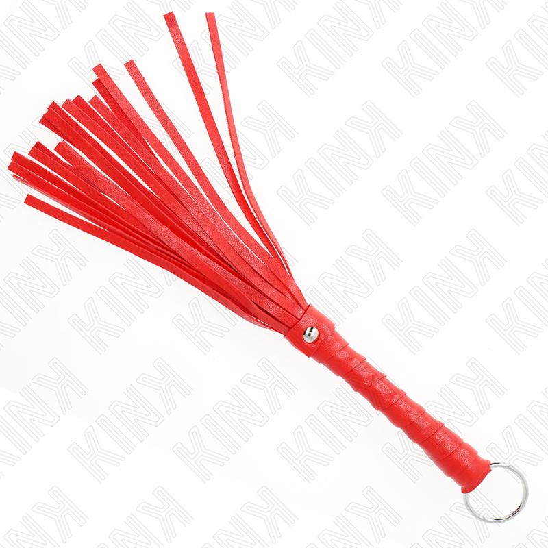 Kink - Mini Fouet Simple Rouge 28 Cm
